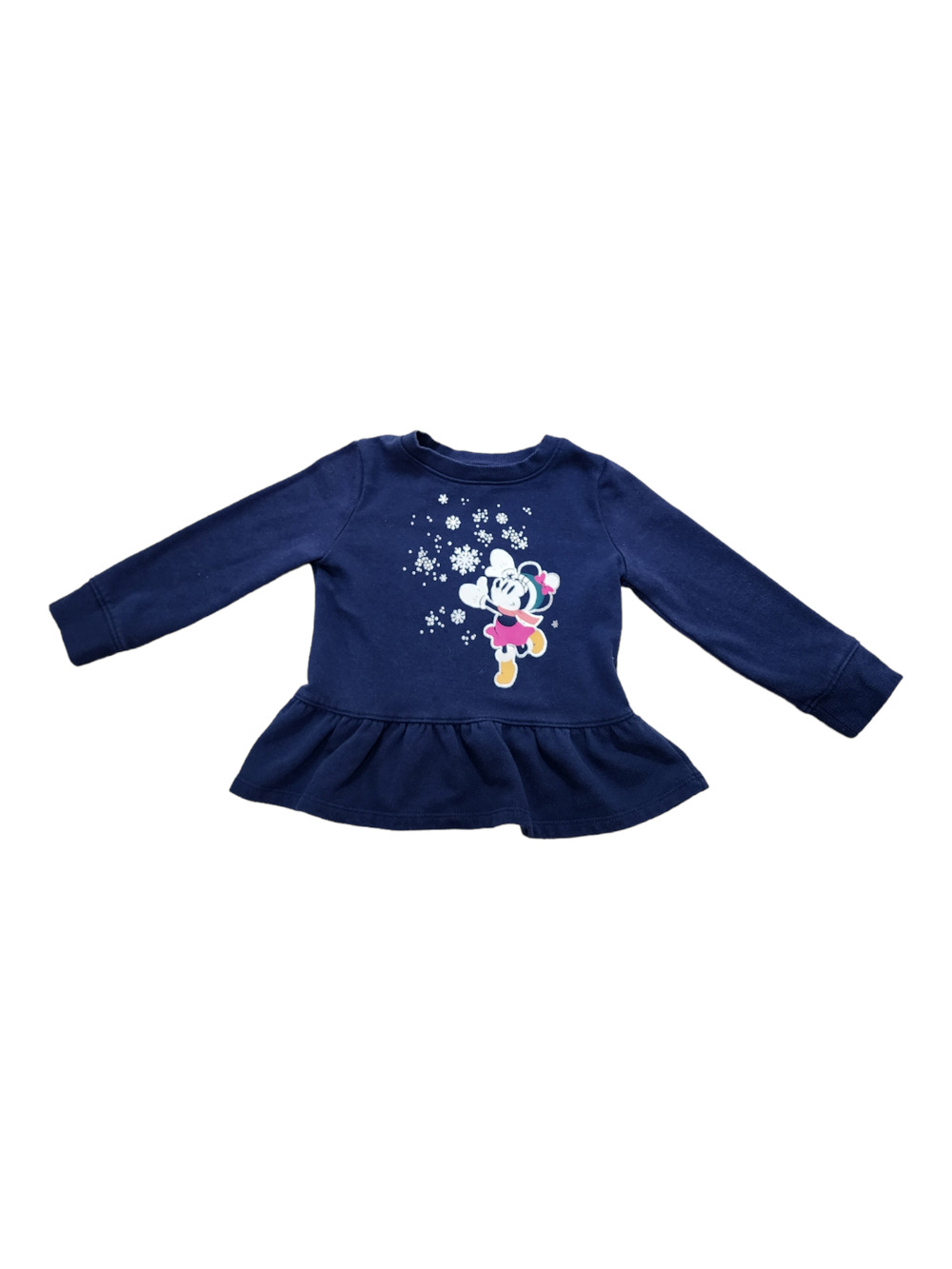 Disney Jumping Beans Ruffle Bottom Minne Mouse Sweatshirt 2T